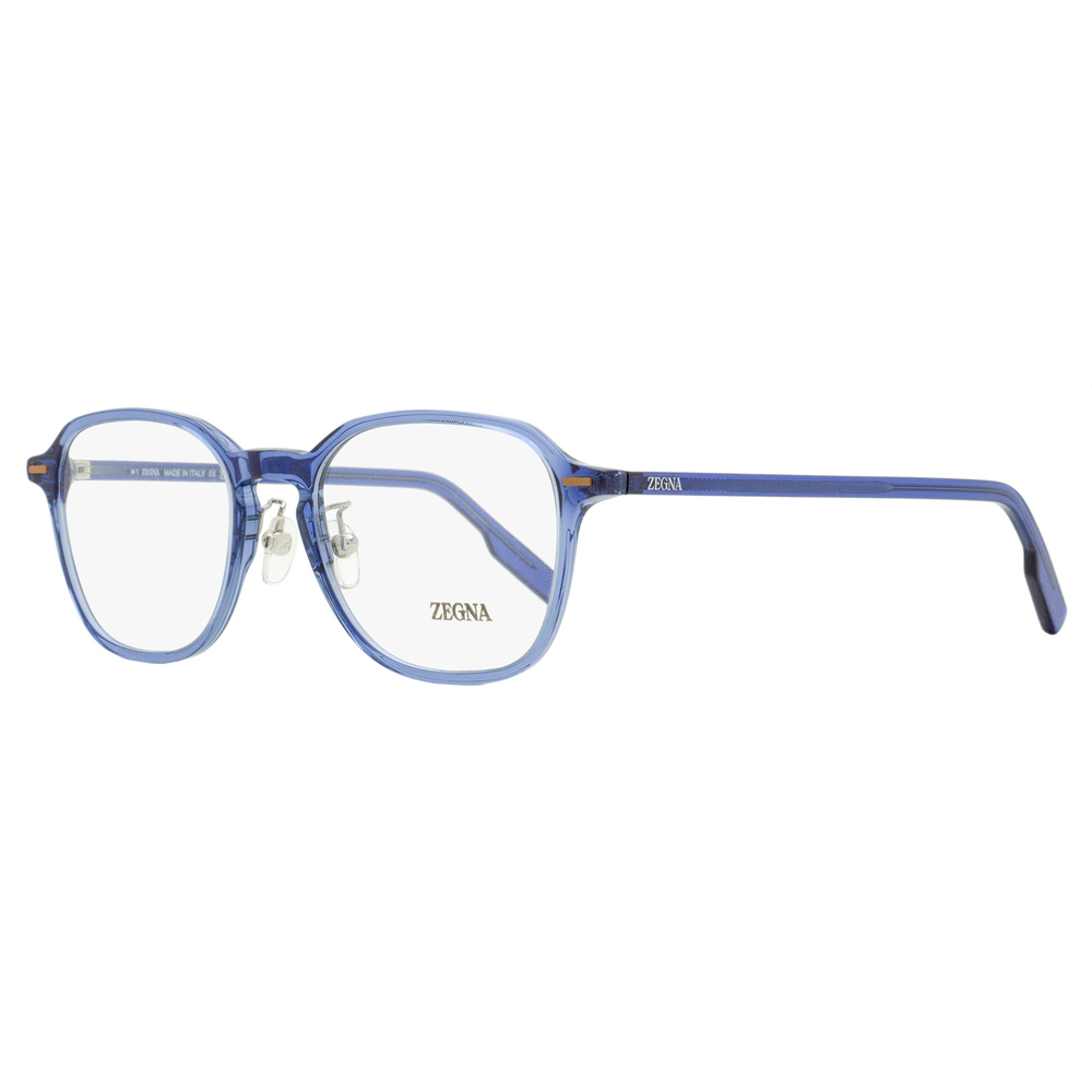 Zegna Modern Square Eyeglasses EZ5255-H 090 Blue 52mm